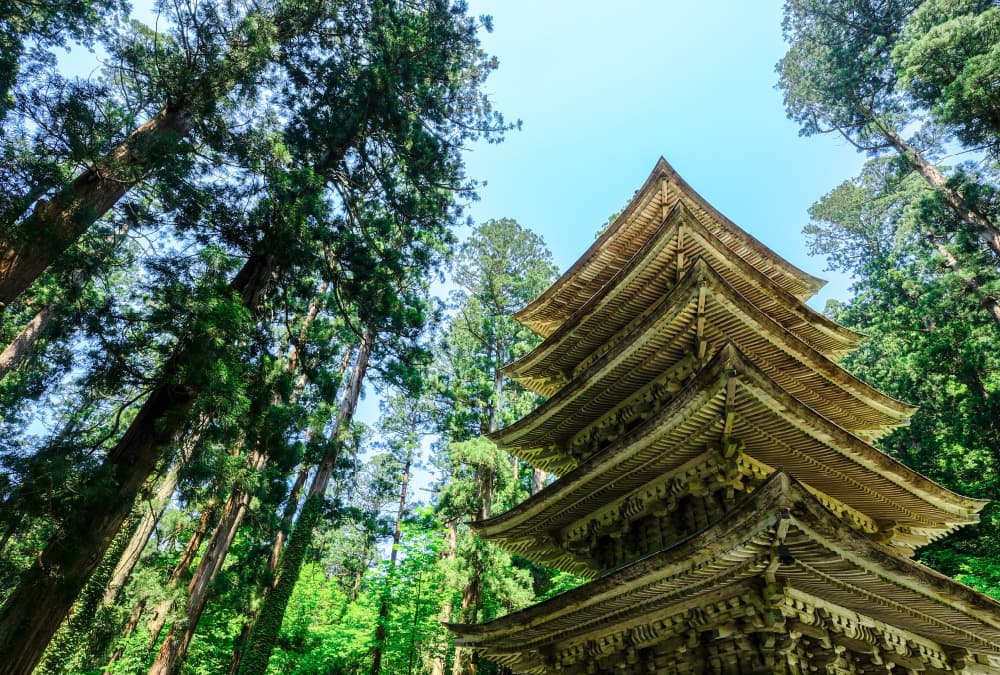 羽黒山の五重塔